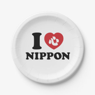 PRATO DE PAPEL EU HEARI [AMOR] NIPPON