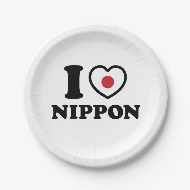 PRATO DE PAPEL EU HEARI [AMOR] NIPPON (Frente)