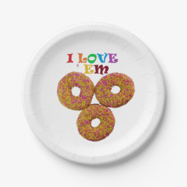 Prato De Papel Eu os amo!