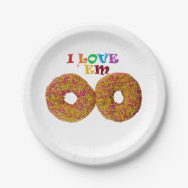 Prato De Papel Eu os amo!