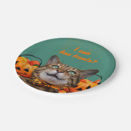 Prato De Papel Eu Posso Ter Ameaças Em Placas De Papel Redondas