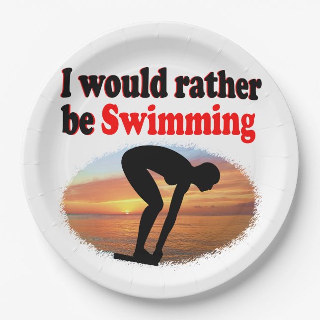 PRATO DE PAPEL EU PREFERENCIALMENTE NADANDO (Frente)