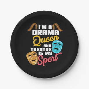 Prato De Papel Eu Sou Uma Rainha De Drama