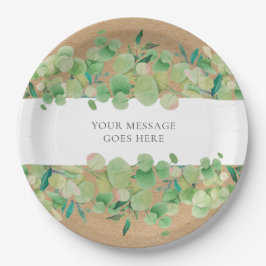 Prato De Papel Eucalyptus Floral