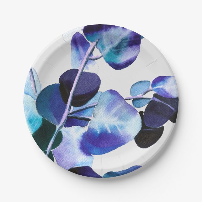 Prato De Papel Eucalyptus Gum deixa a aquarela (Frente)