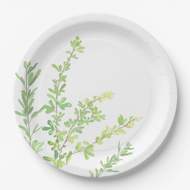 Prato De Papel Evergreen primaveras Nature Greenery (Frente)