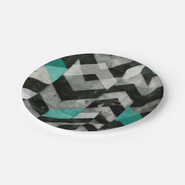 Prato De Papel Exclusão de Chevron II (Inclinado)