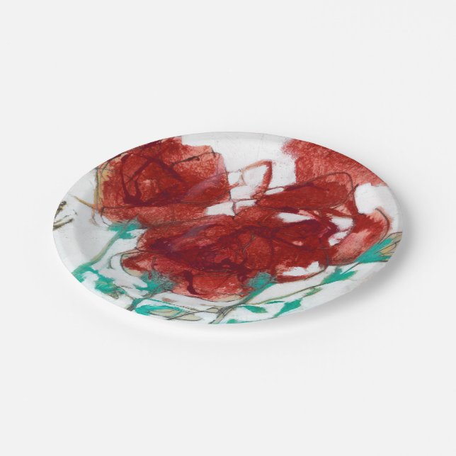 Prato De Papel Expressão de Flor I (Inclinado)