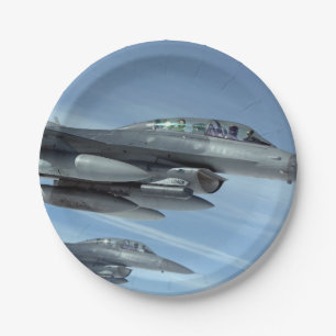 Prato De Papel F16 Luta contra os Falcões Militares-Jatos