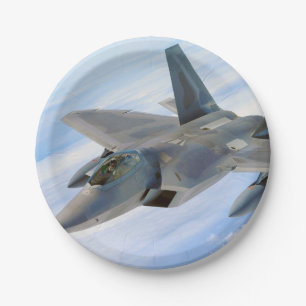 Prato De Papel F-22 Jato Militar Raptor