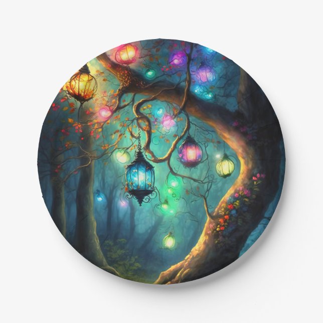 Prato De Papel Fada Mágica Princesa Fantasia Festa de Poeira (Frente)