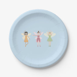 Prato De Papel Fairy Birthday Plate