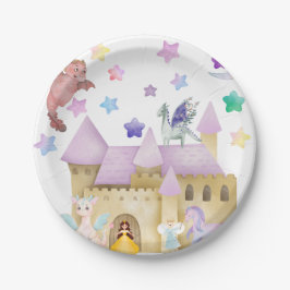 Prato De Papel Fairy Princess Magical Castle