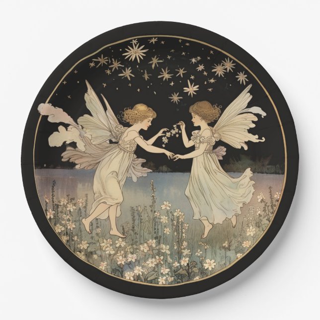 PRATO DE PAPEL FAIRYTALE, FESTA DE ANIVERSÁRIO DE FÉ (Frente)