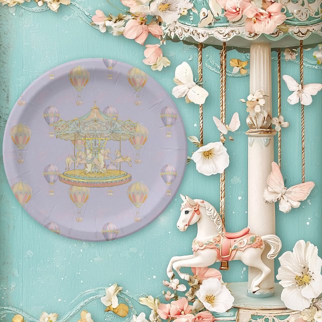 Prato De Papel Fairytale Vintage Amusement Park (Criador carregado)