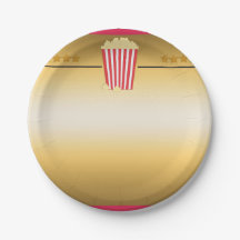 Faixa de Aniversário de Cinema Ingresso de Pipoca
