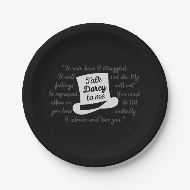 Prato De Papel Fale comigo Darcy II (Frente)