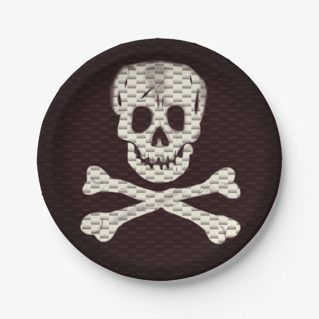 Prato De Papel Fale como um dia de pirata (Frente)