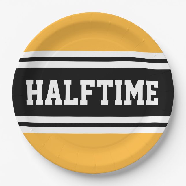 Prato De Papel FALFTIME Bold Yellow Black Racing (Frente)