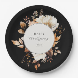 Prato De Papel Fall Floral Wreath Elegante