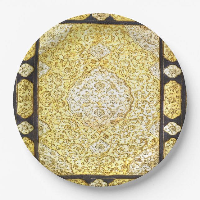 Prato De Papel Falln Sagrado Dourado (Frente)