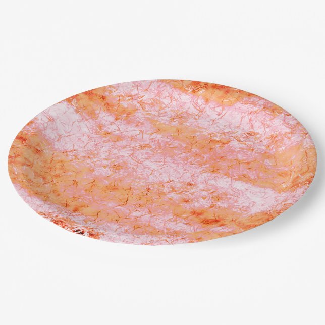 Prato De Papel Falsa pele de salmão, com partes clareadas (Inclinado)