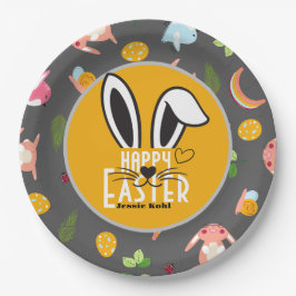 Prato De Papel família simples de na moda bonitinha de bunny