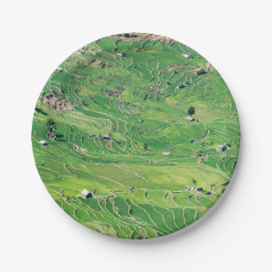 Prato De Papel Famosos terraços de arroz yuanyang - Yunnan, Chin