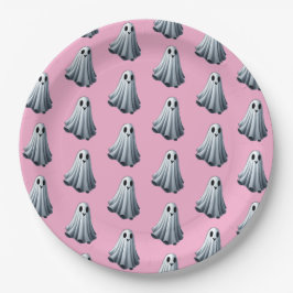 Prato De Papel fantasma de folha de papel