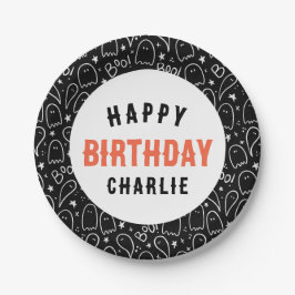 Prato De Papel Fantasmas Personalizados Crianças de Halloween Ani