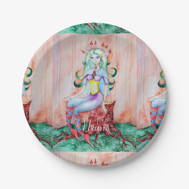 Prato De Papel Fantasy Pixie Fairy Thunder_Cove (Frente)