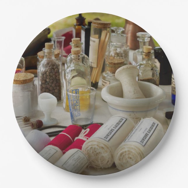 Prato De Papel Farmácia - Kit de campo da guerra civil (Frente)