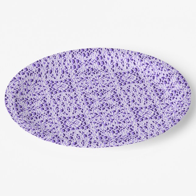Prato De Papel Faux Crochet Mauve (Inclinado)