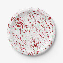 Faux Red Spatter Halloween
