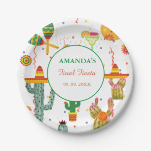 Prato De Papel Favor da Festa de solteira do Amor do Taco Bout