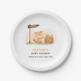 Prato De Papel Fazenda de Laranja-Chá de fraldas-de-Mata-Coca-Col