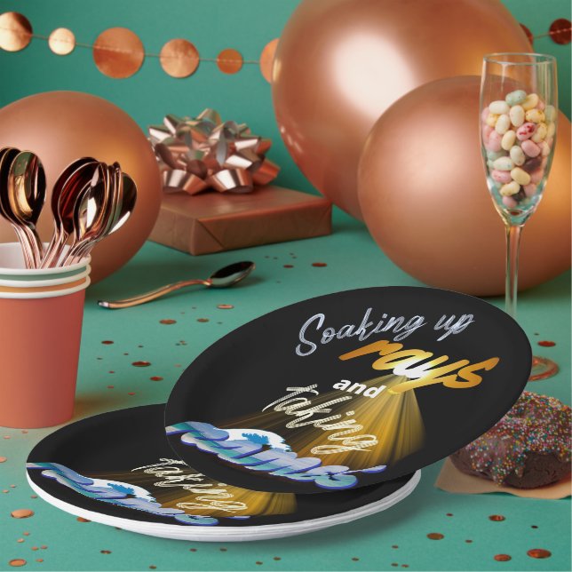 Prato De Papel Fazendo Rays e Tomando Nomes no Verão (Múltiplo)