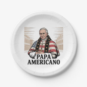 Prato De Papel Fé Cristã da Igreja Católica do Papa Leão American