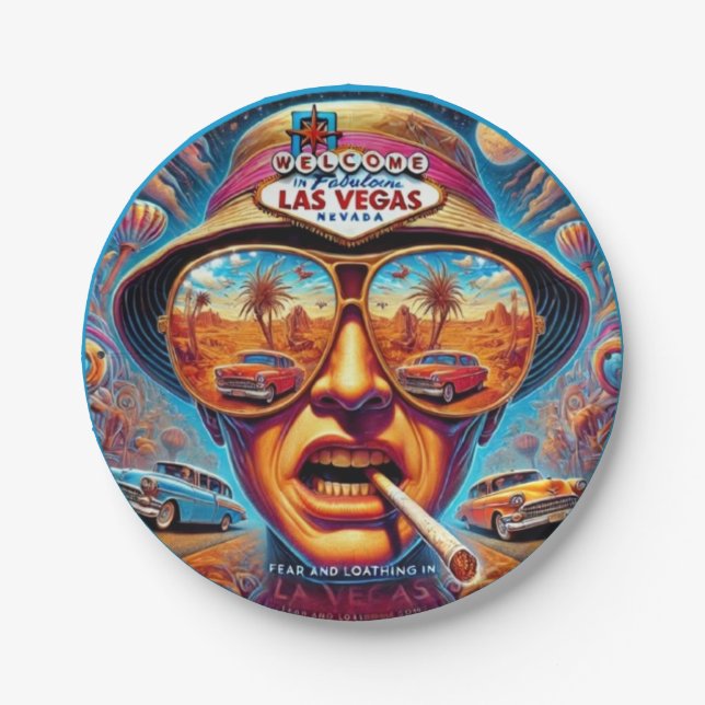 Prato De Papel Fear and Loathing in Las Vegas (Frente)