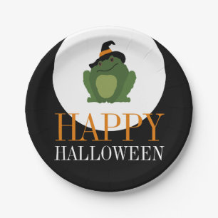 Prato De Papel Feiticeiro bonito, Feliz Halloween