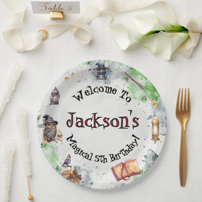 Prato De Papel Feiticeiros e Bruxas Mágicas (Casamento)