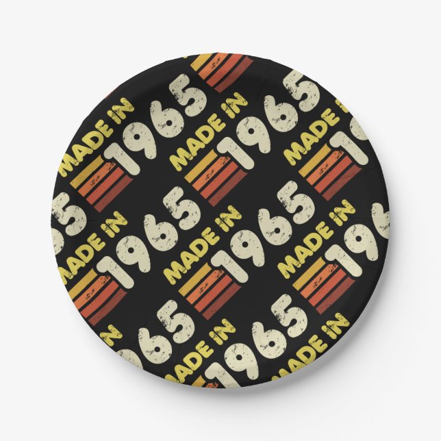 Prato De Papel Feito em 1965, 60º aniversário (Frente)