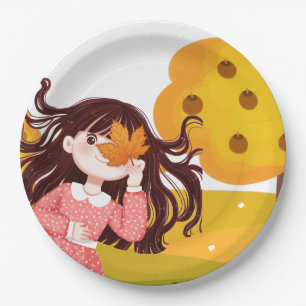 Prato De Papel Feliz Ação de Graças