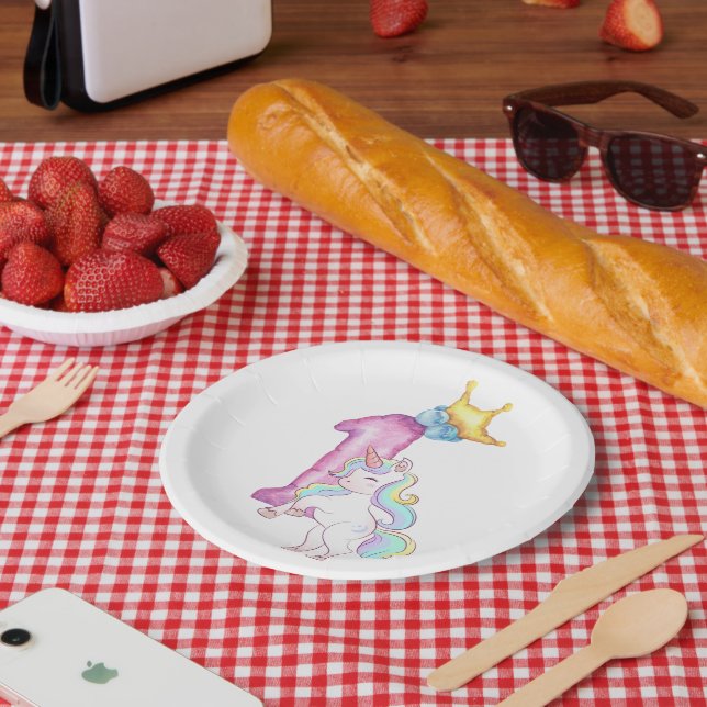 Prato De Papel feliz aniversário (Piquenique)