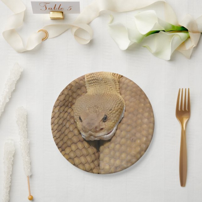 Prato De Papel Feliz aniversário do Cobra (Casamento)