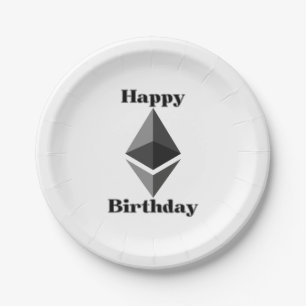 Prato De Papel Feliz Aniversário - Icon Placas