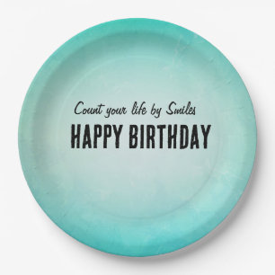 Prato De Papel Feliz Aniversário, Plate Design