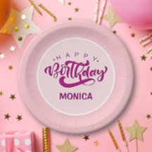 Feliz Aniversário Rosa Personalizado 