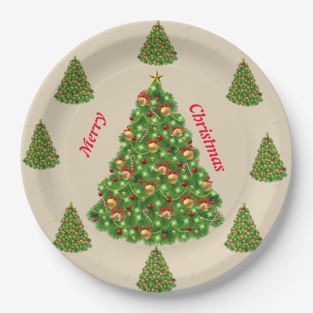 Prato De Papel Feliz ano novo (Frente)