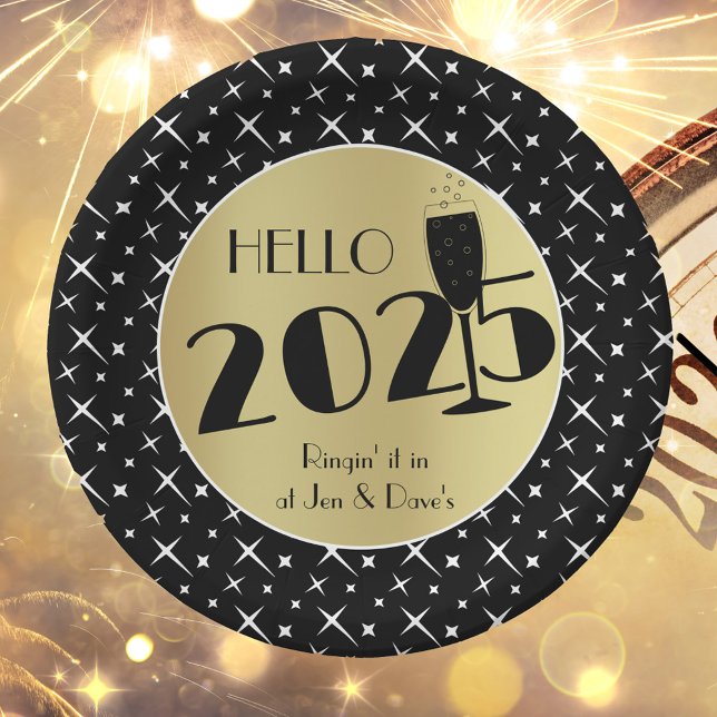 Prato De Papel Feliz ano novo (Criador carregado)